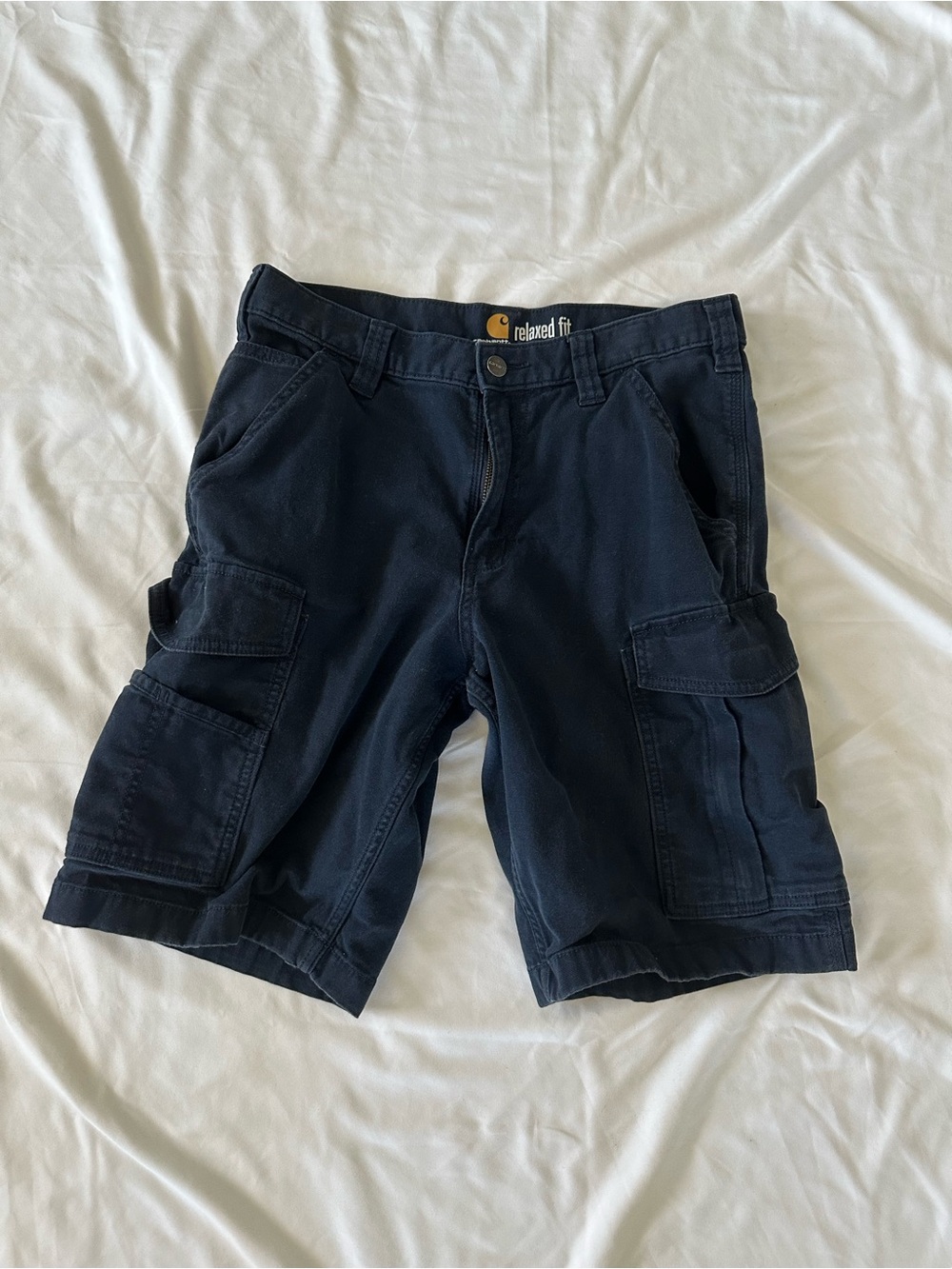 Carhartt Relaxed Fit Navy Cargo Shorts for Men